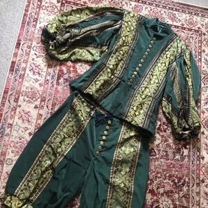 Royal Renaissance brocade costume high quality men XXL King / Noble museum rep